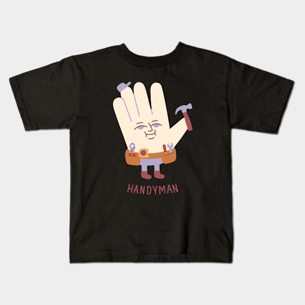 Handyman Kids T-Shirt by obinsun